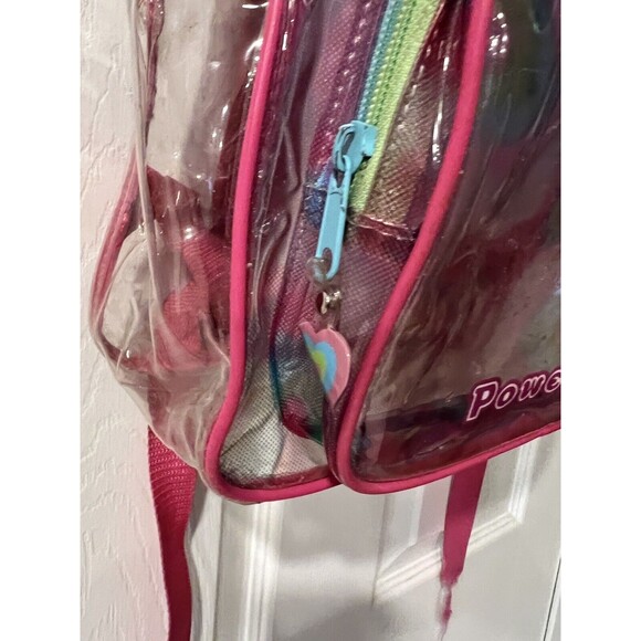 Powerpuff Girls Backpack Clear 2000 Cartoon Network Rainbow Graphics Rare Vtg - Picture 4 of 16